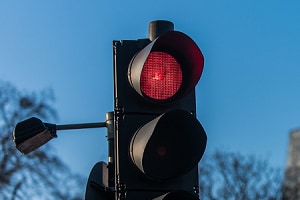 red traffic light